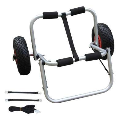 Heavy Duty Aluminum Kayak Cart carrier for Floats Kayak Tote Trolley Transport for Carrying Canoes